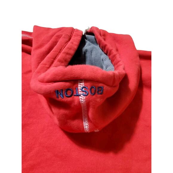 Boston Red Sox Reverse Weave Majestic Hoodies Stitched Logo Red Size XL - Picture 5 of 7